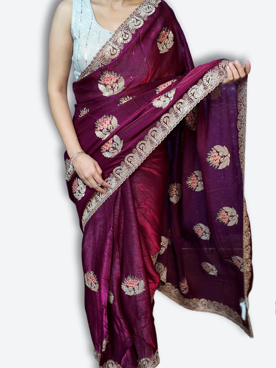 Bordeaux Regal Exquisite Heritage Saree