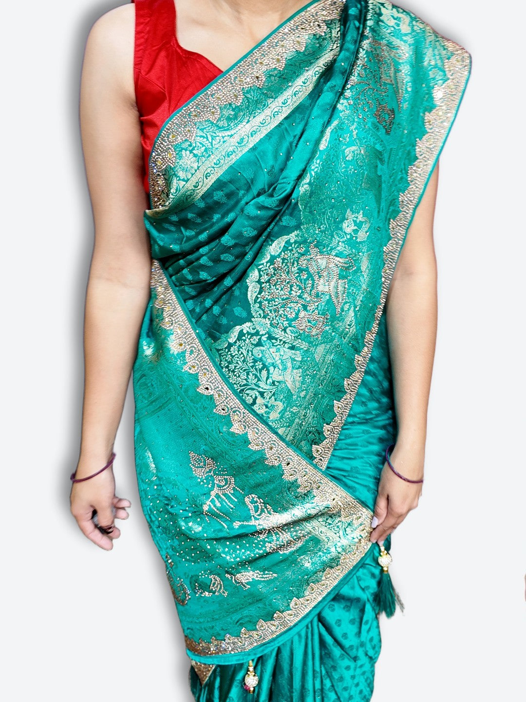 Emerald Regal Opulent Heritage Saree