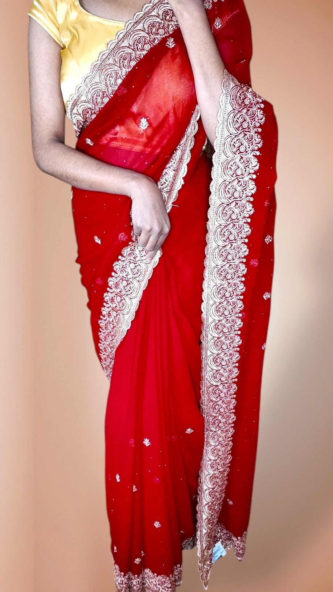 Crimson Regal Opulent Heritage Saree