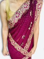 Bordeaux Regal Heritage Luxe Saree