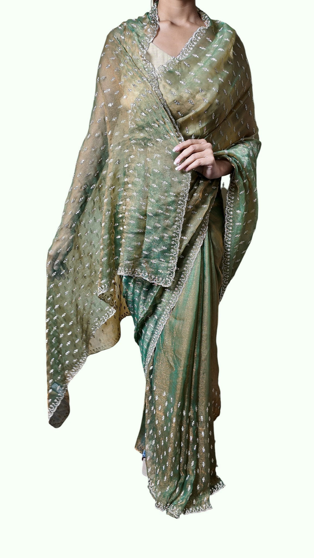 Emerald Regal Opulent Heritage Saree