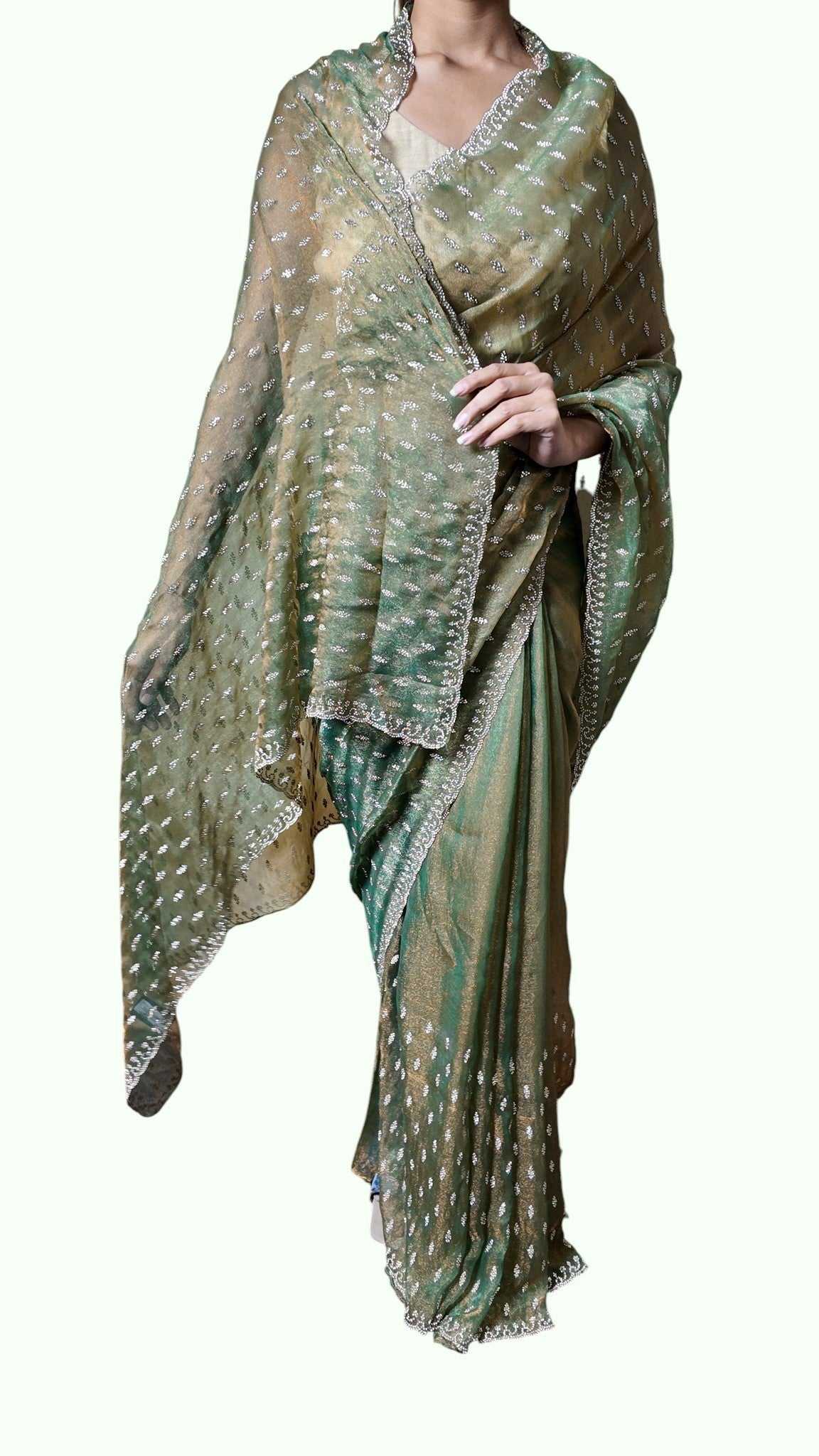 Emerald Regal Opulent Heritage Saree