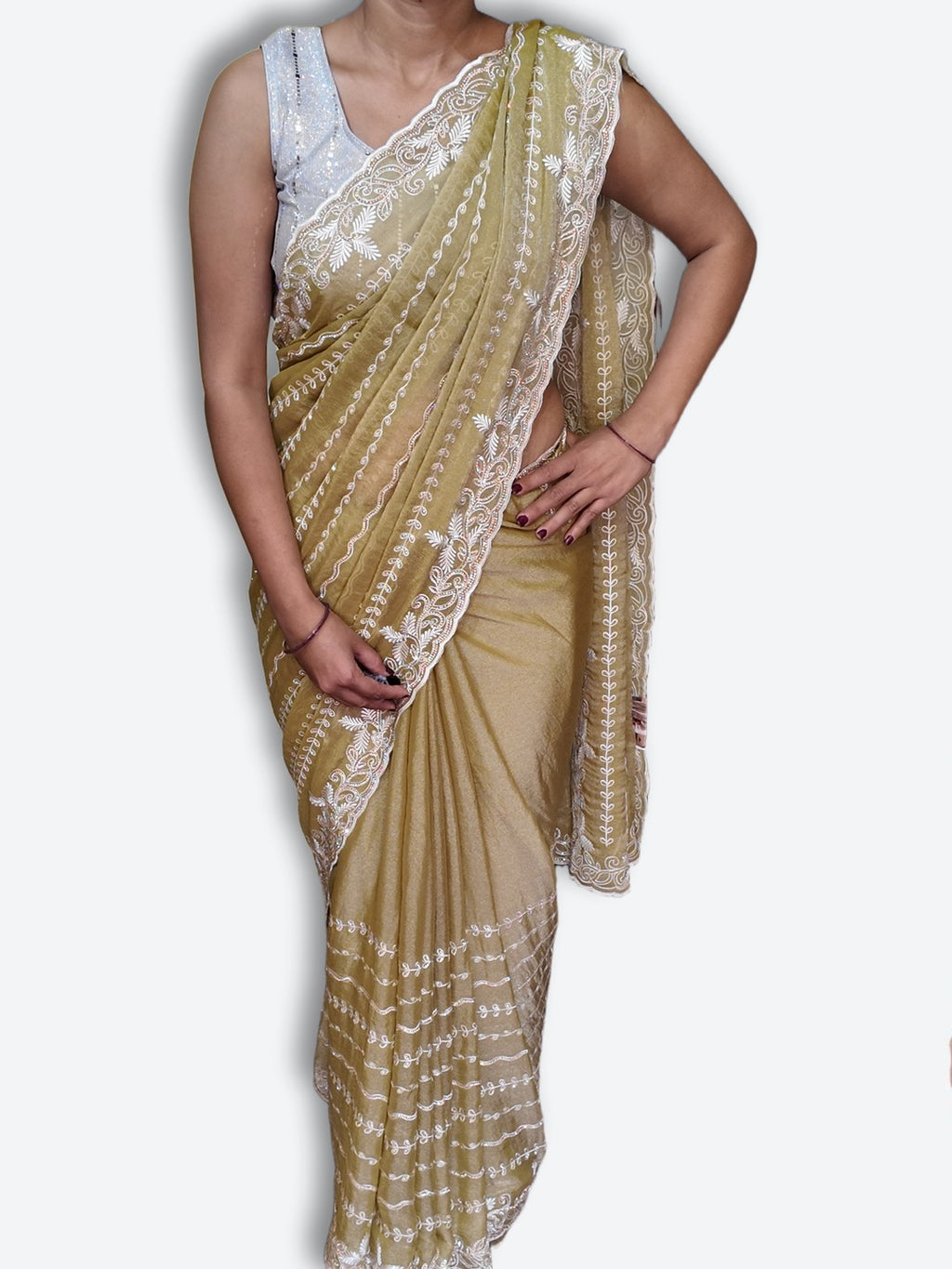 Saffron Regal Timeless Elegance Saree