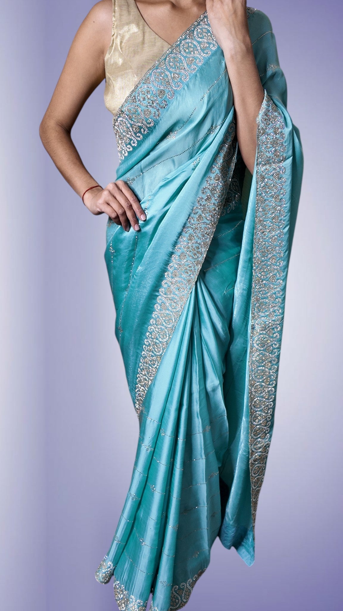 Azure Regal Radiant Majestic Saree