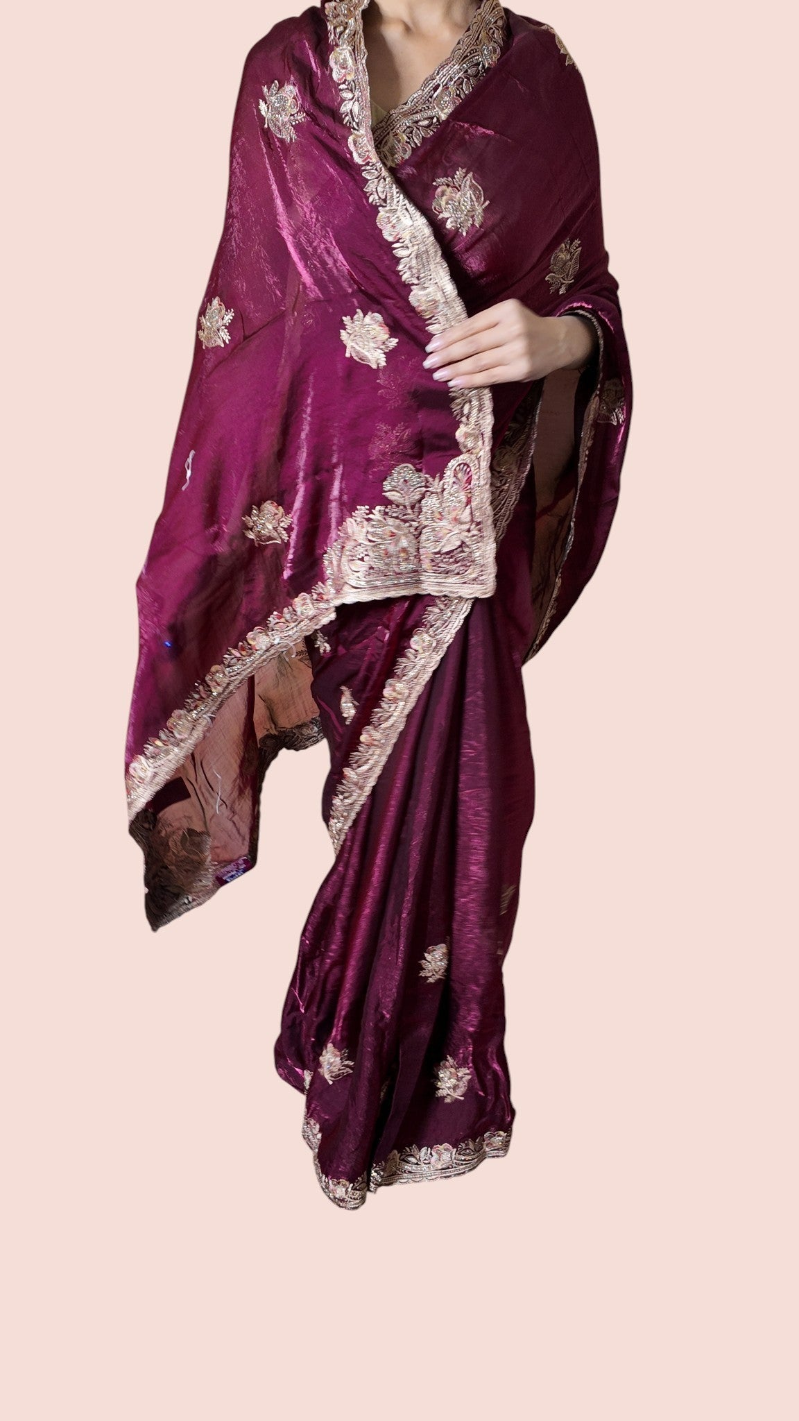 Bordeaux Regal Exquisite Heritage Saree
