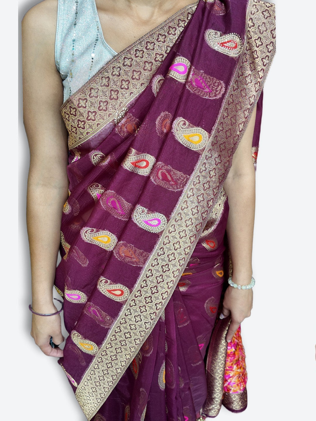 Bordeaux Regal Heritage Luxe Saree