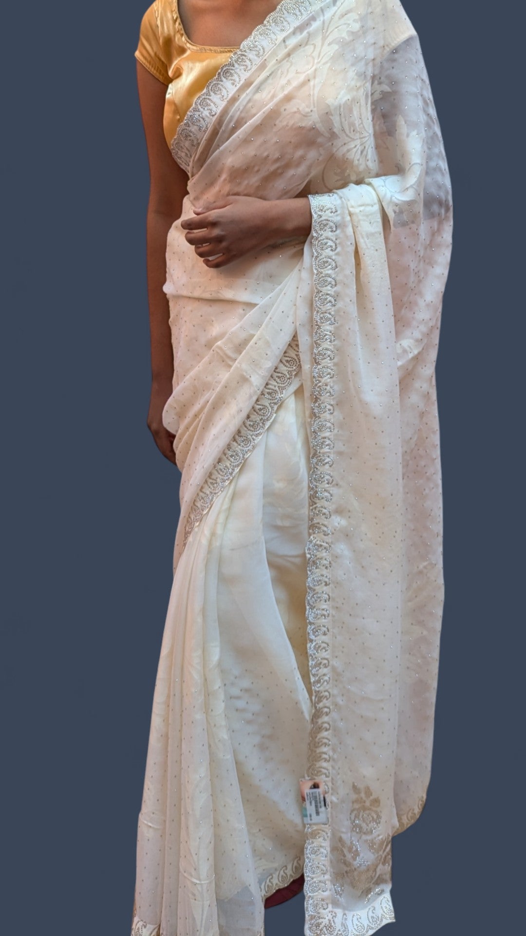 Ivory Timeless Regal Elegance Saree