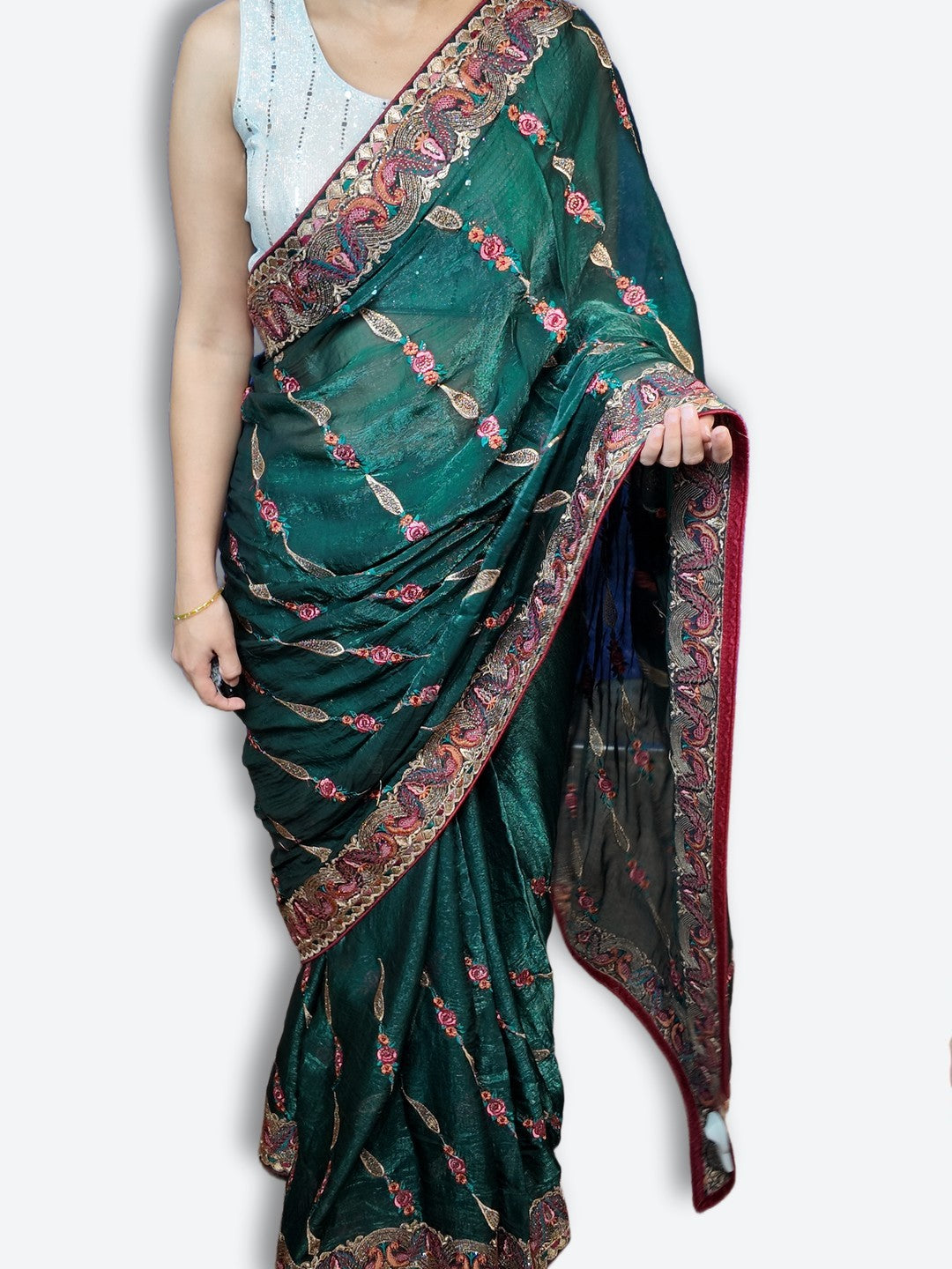 Emerald Regal Opulent Heritage Saree