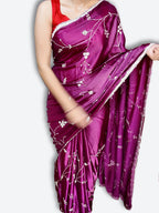 Amethyst Regal Exquisite Bloom Saree