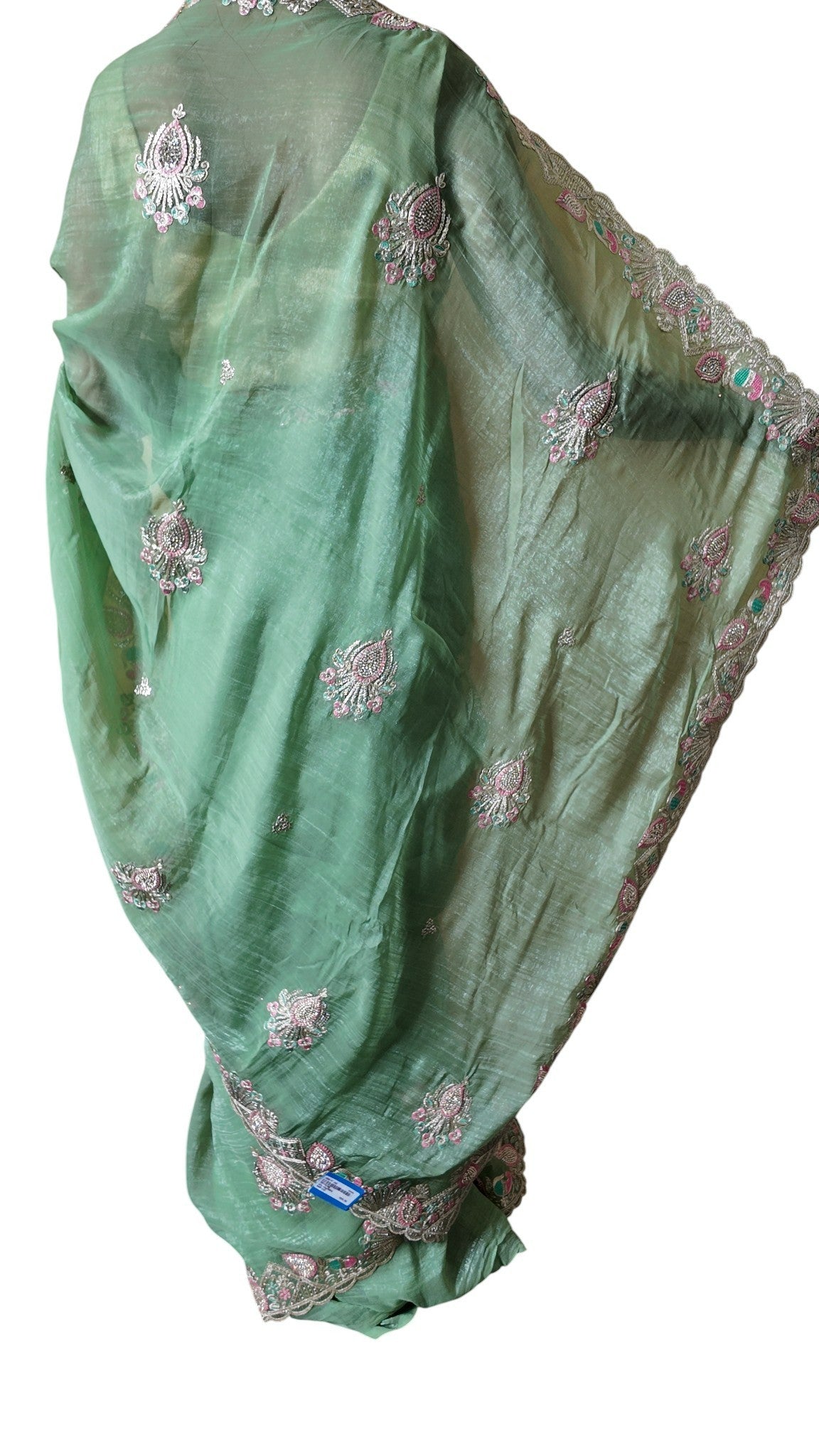 Mint Ethereal Radiant Elegance Saree