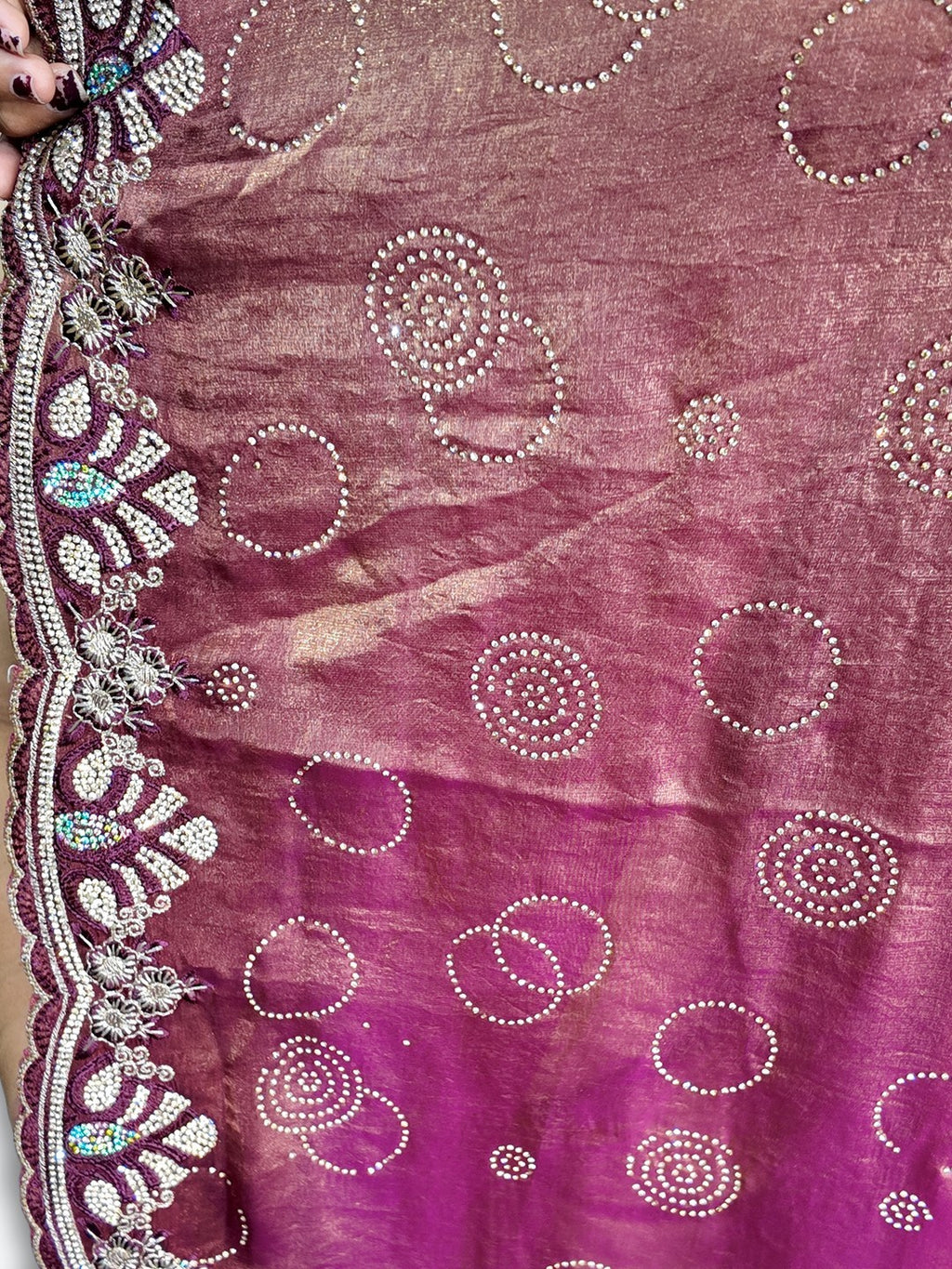 Fuchsia Majestic Radiant Couture Saree