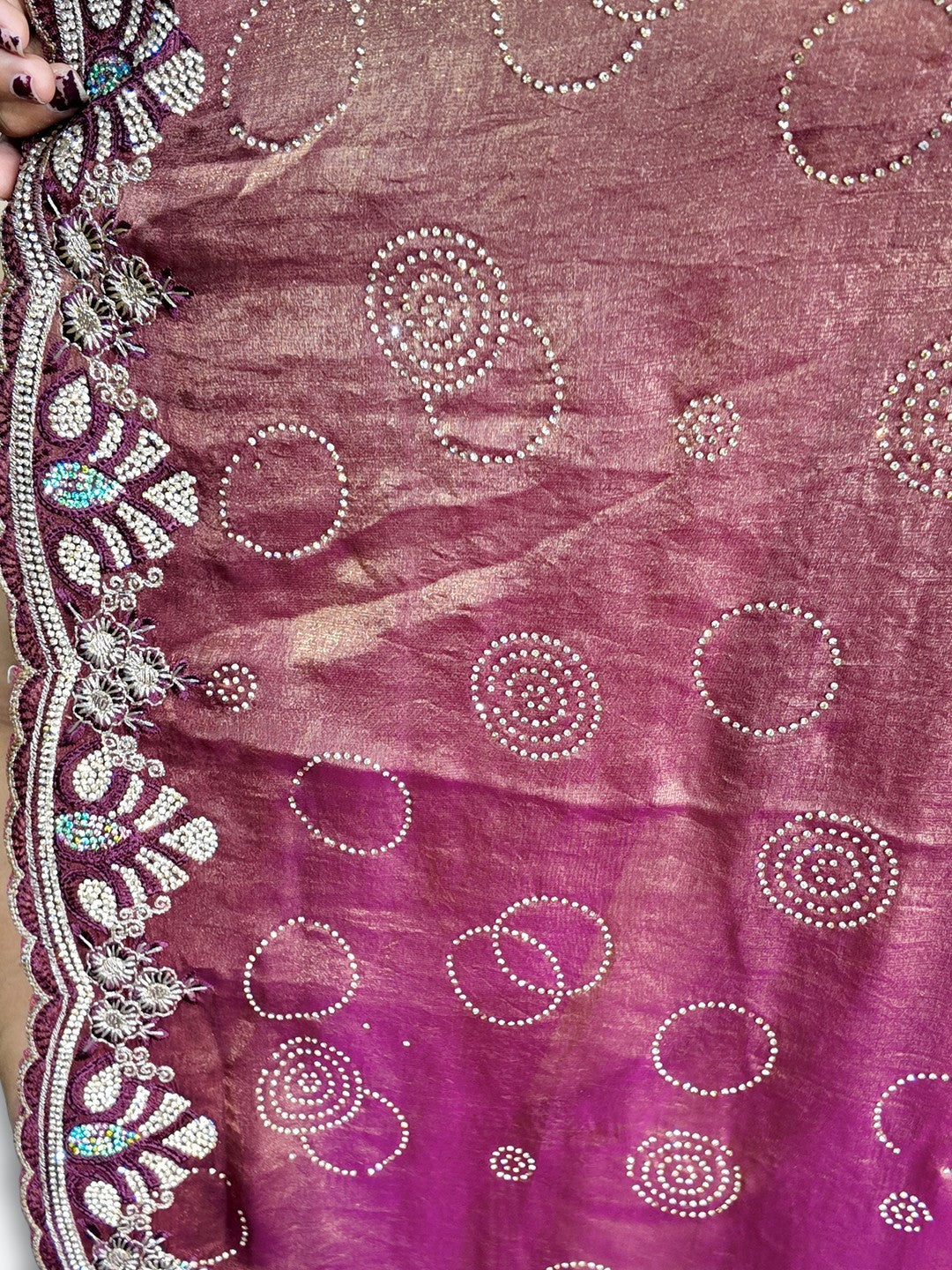 Fuchsia Majestic Radiant Couture Saree