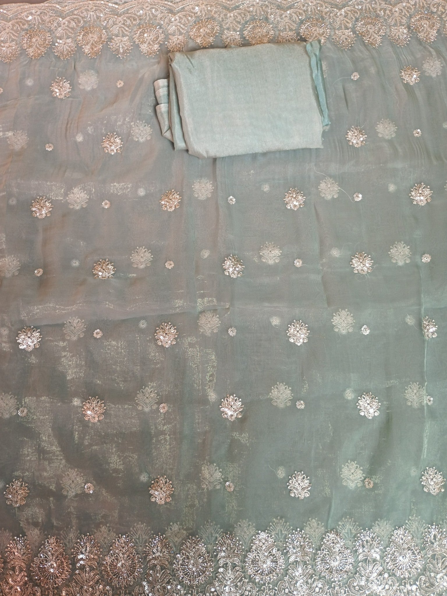 Mint Ethereal Regal Glamour Saree