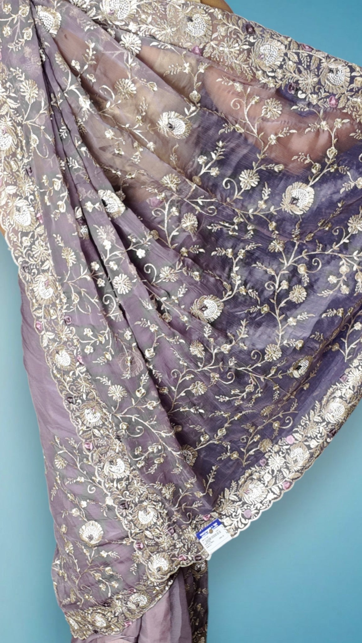 Amethyst Regal Exquisite Couture Saree