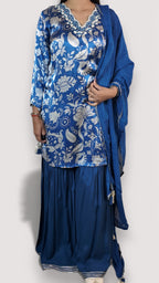 Sapphire Regal Opulent Couture Suit