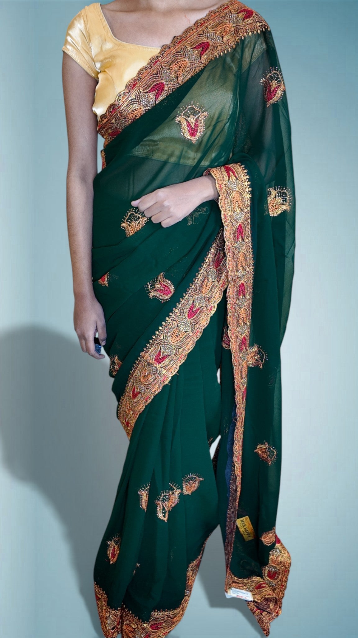 Emerald Regal Opulent Heritage Saree
