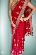 Crimson Regal Heritage Luxe Saree