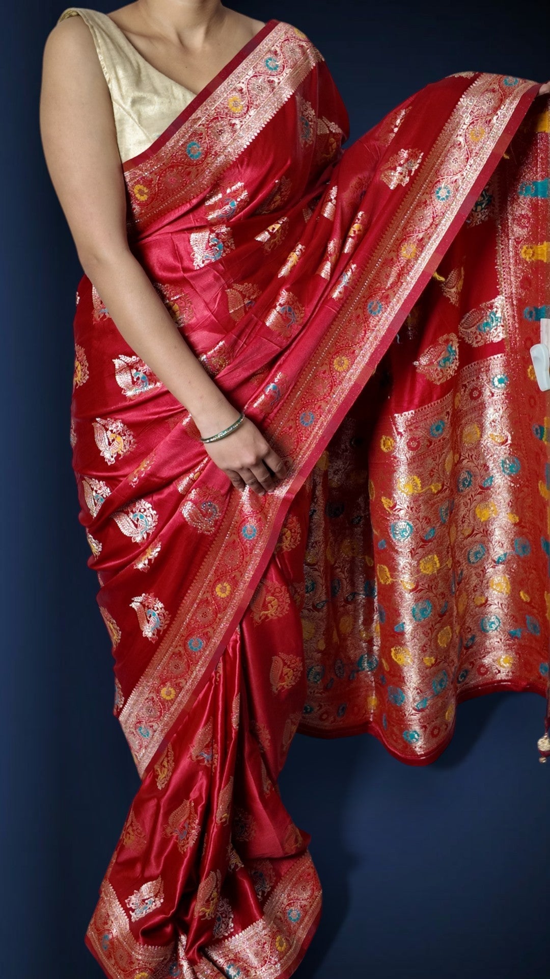 Crimson Regal Heritage Luxe Saree