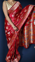 Crimson Regal Heritage Luxe Saree