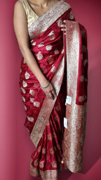 Bordeaux Regal Heritage Luxe Saree