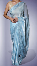 Azure Ethereal Regal Elegance Saree