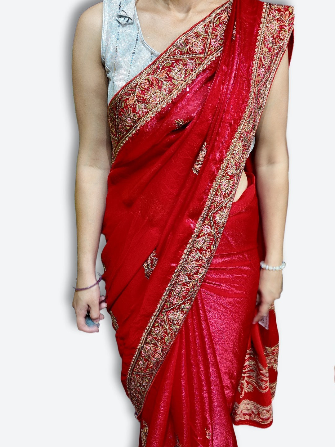 Crimson Regal Exquisite Heritage Saree