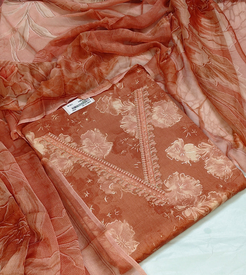 Apricot Ethereal Graceful Couture Suit