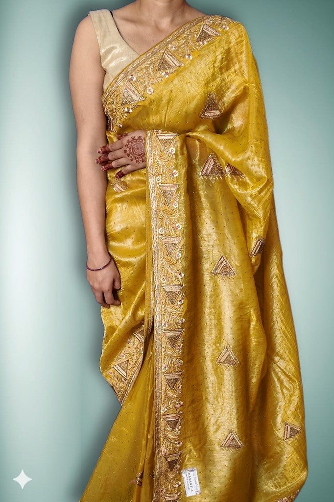 Saffron Regal Opulent Essence Saree