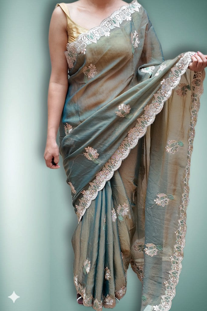 Blush Ethereal Graceful Couture Saree