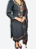 Onyx Regal Embroidered Elegance Suit