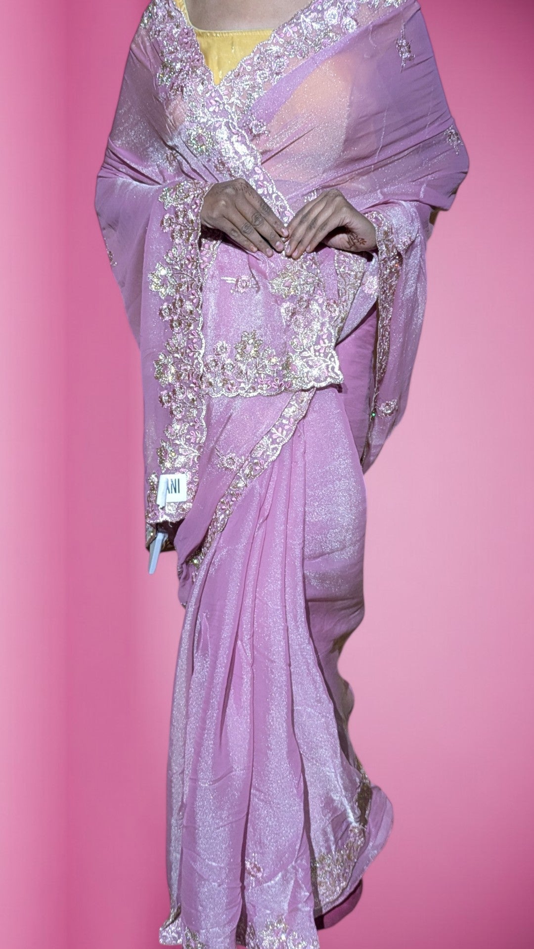 Orchid Majestic Couture Bloom Saree