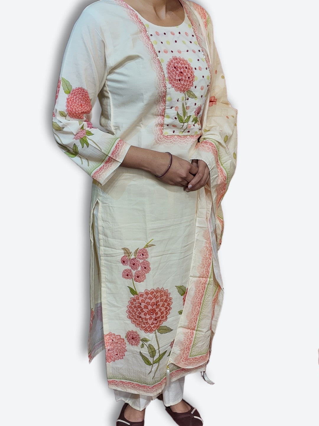 Ivory Ethereal Graceful Classic Suit
