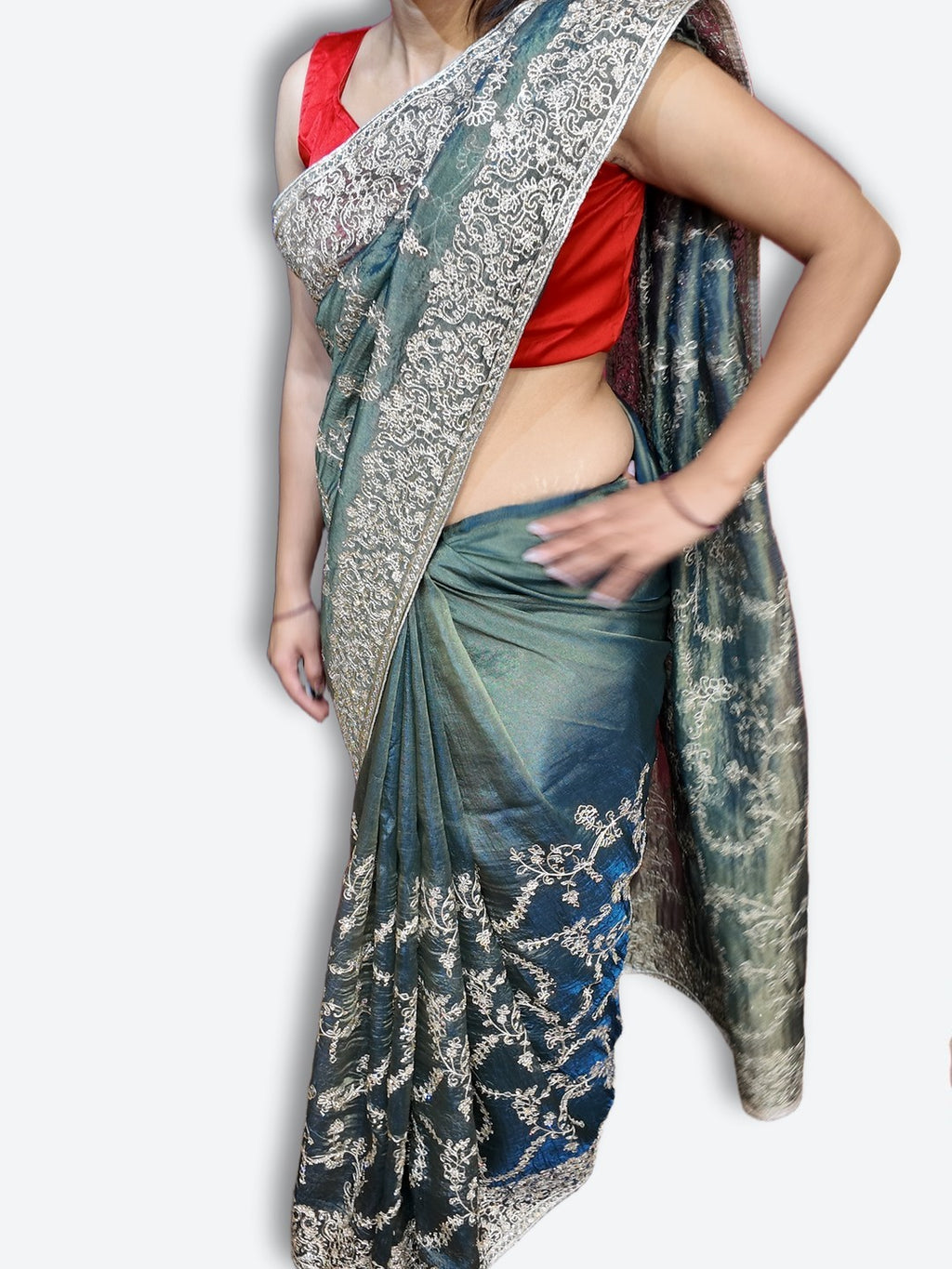 Jade Regal Opulent Elegance Saree