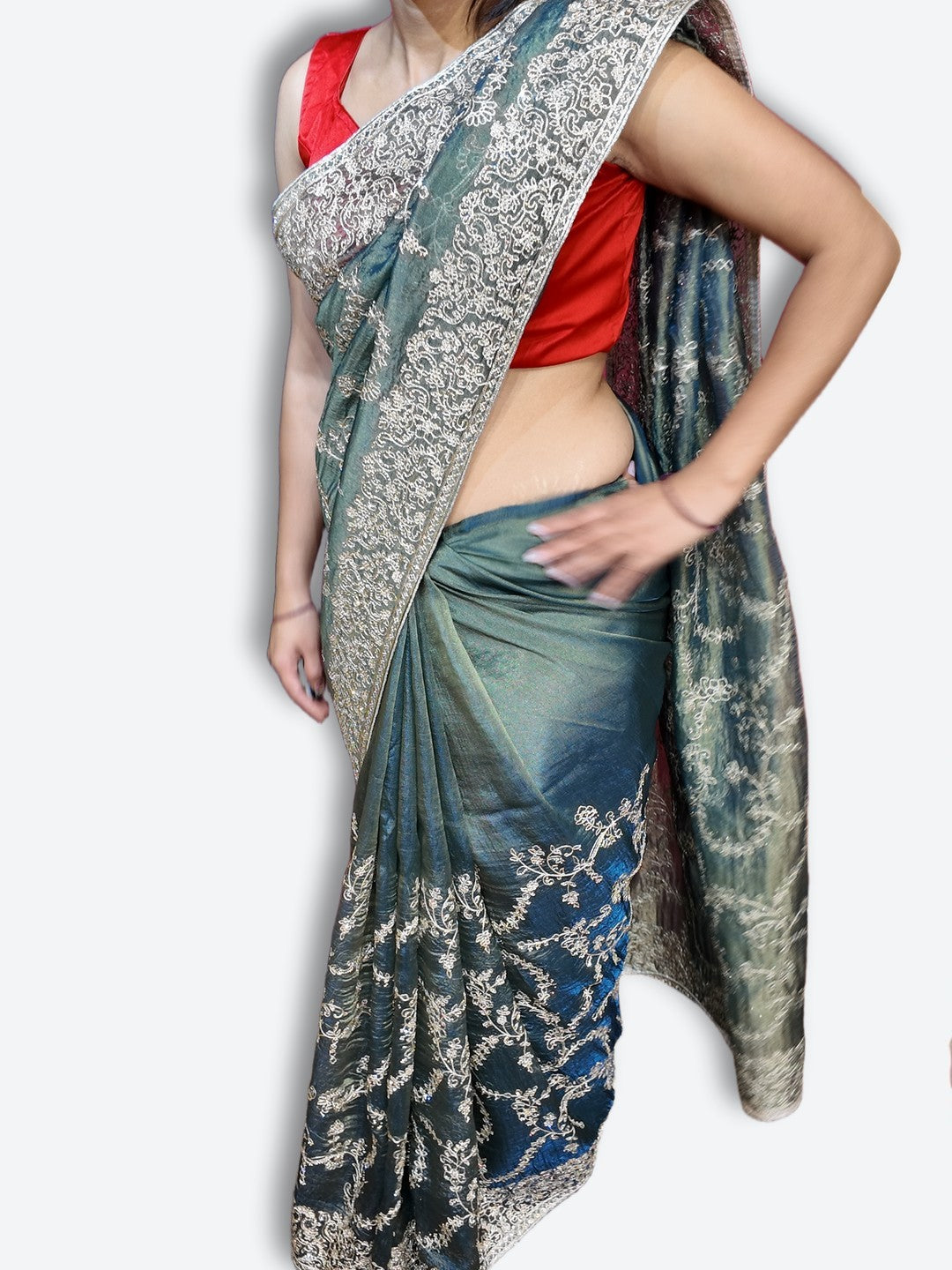 Jade Regal Opulent Elegance Saree