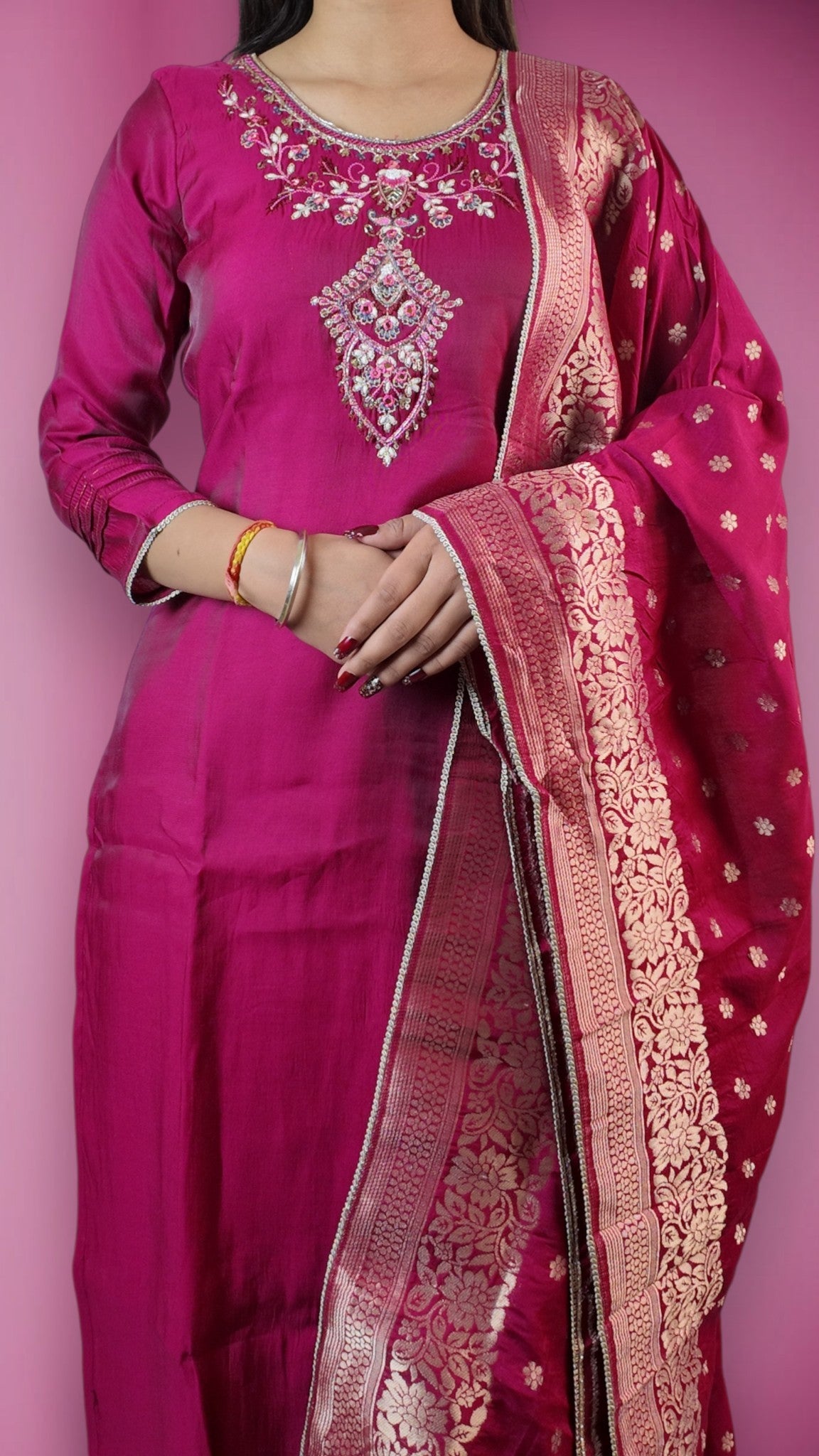 Fuchsia Regal Opulent Charm Suit