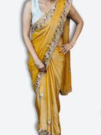 Saffron Opulent Heritage Elegance Saree