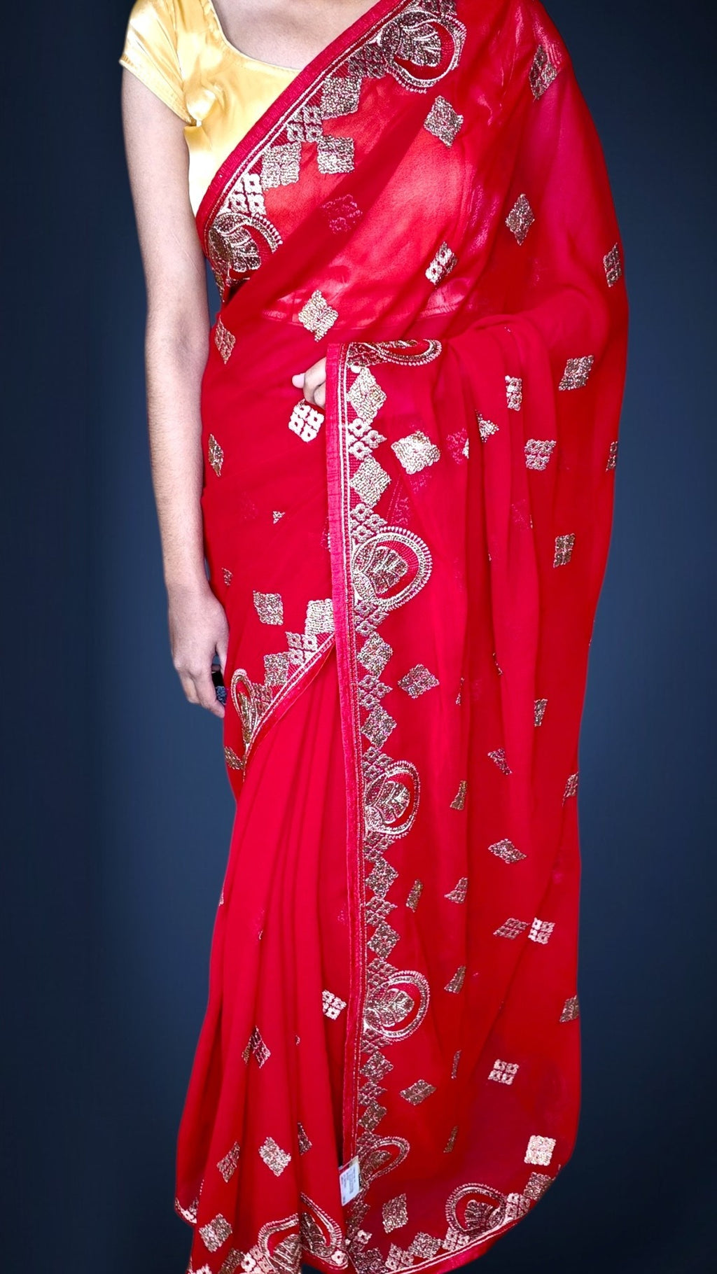 Crimson Regal Opulent Mystique Saree
