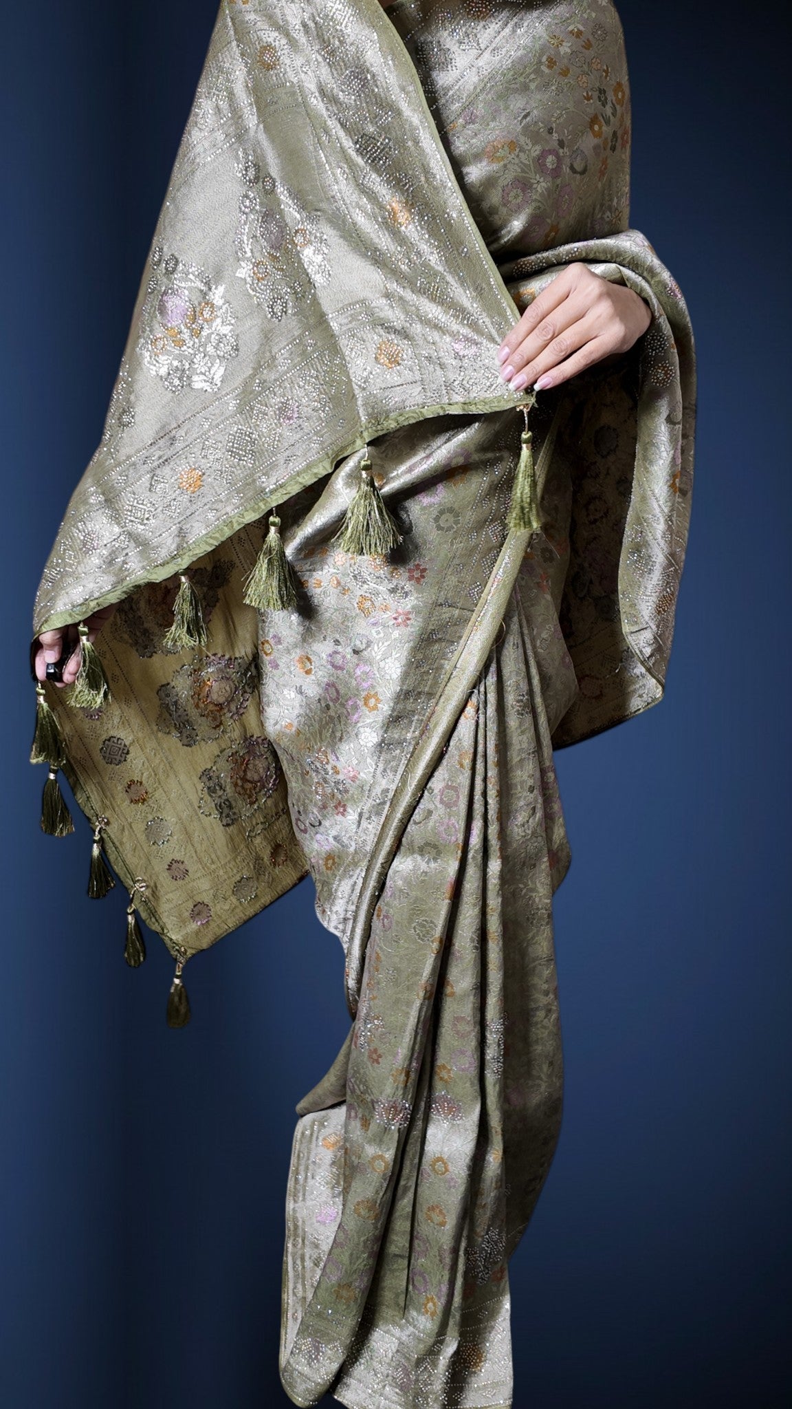 Sage Regal Timeless Elegance Saree