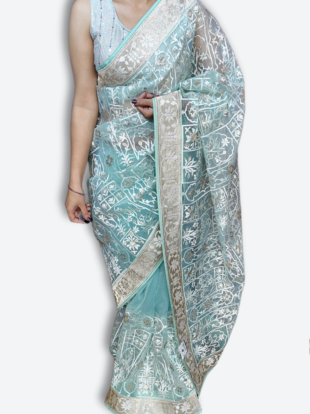 Azure Regal Timeless Elegance Saree