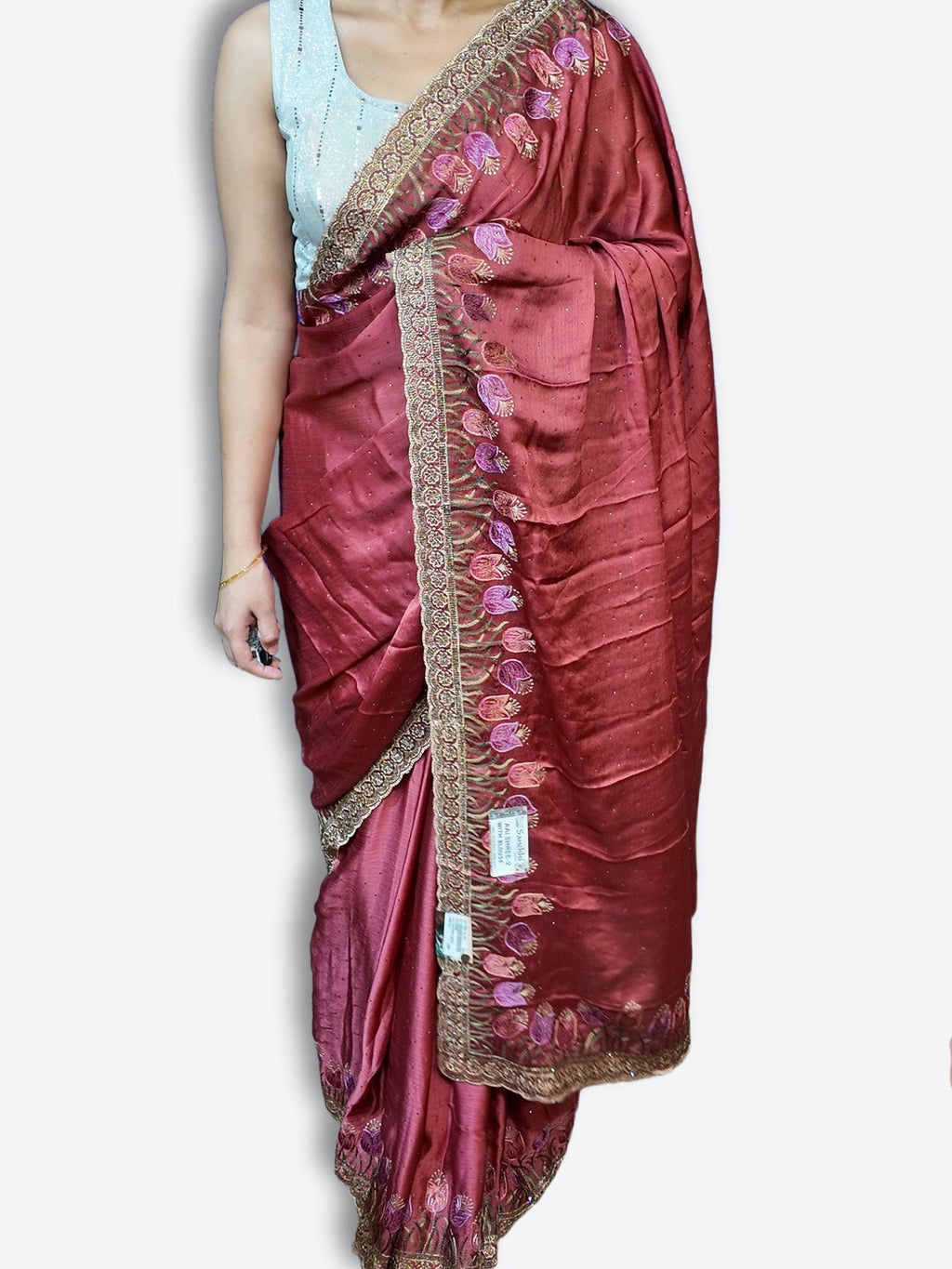 Bordeaux Regal Heritage Luxe Saree