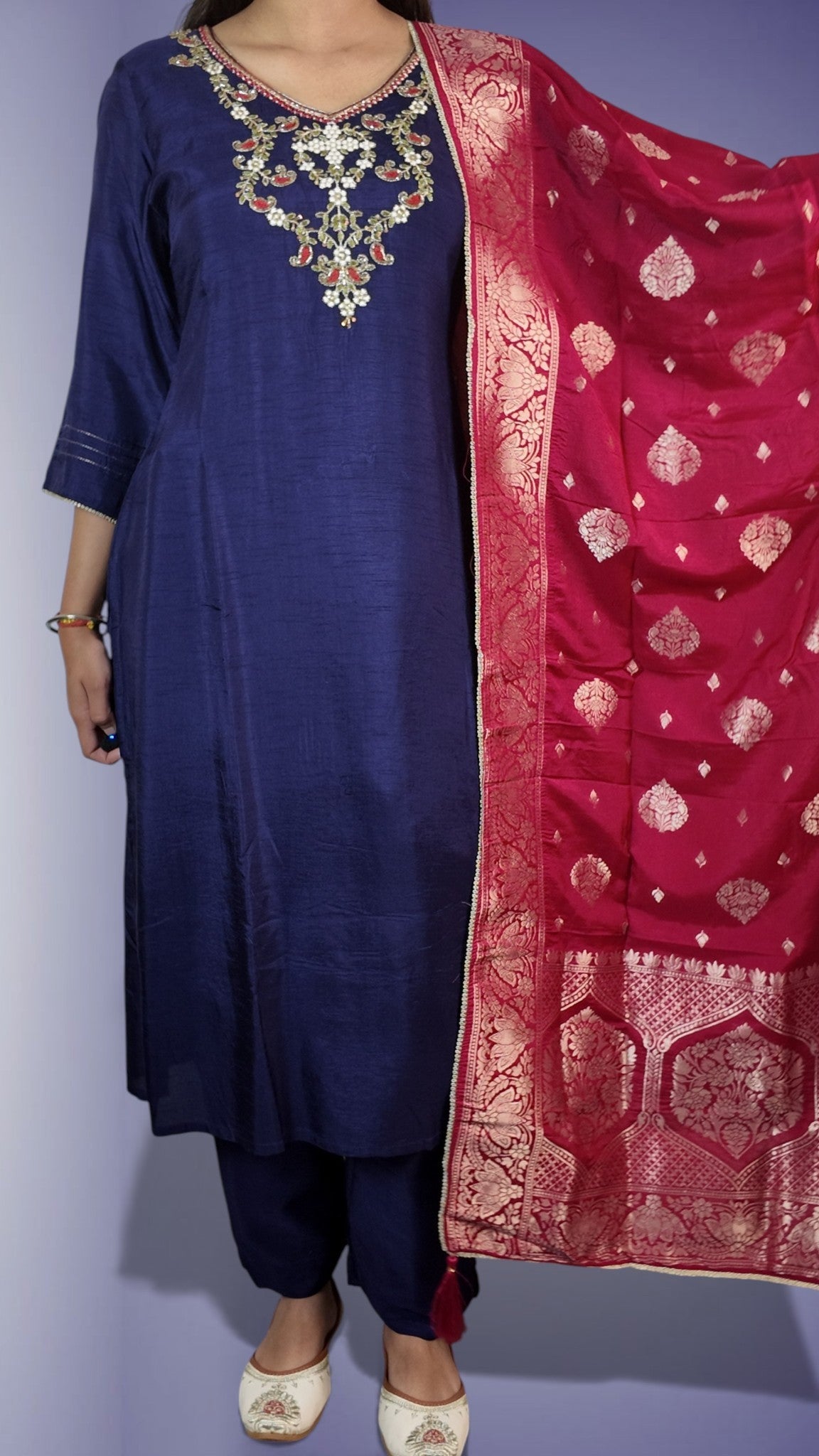 Sapphire Regal Opulent Charm Suit
