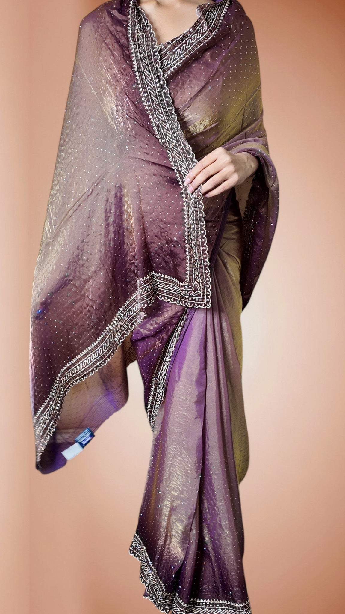 Amethyst Regal Opulent Glamour Saree