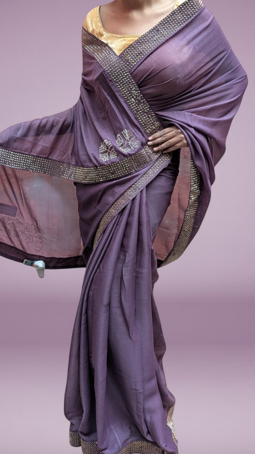 Plum Regal Timeless Elegance Saree