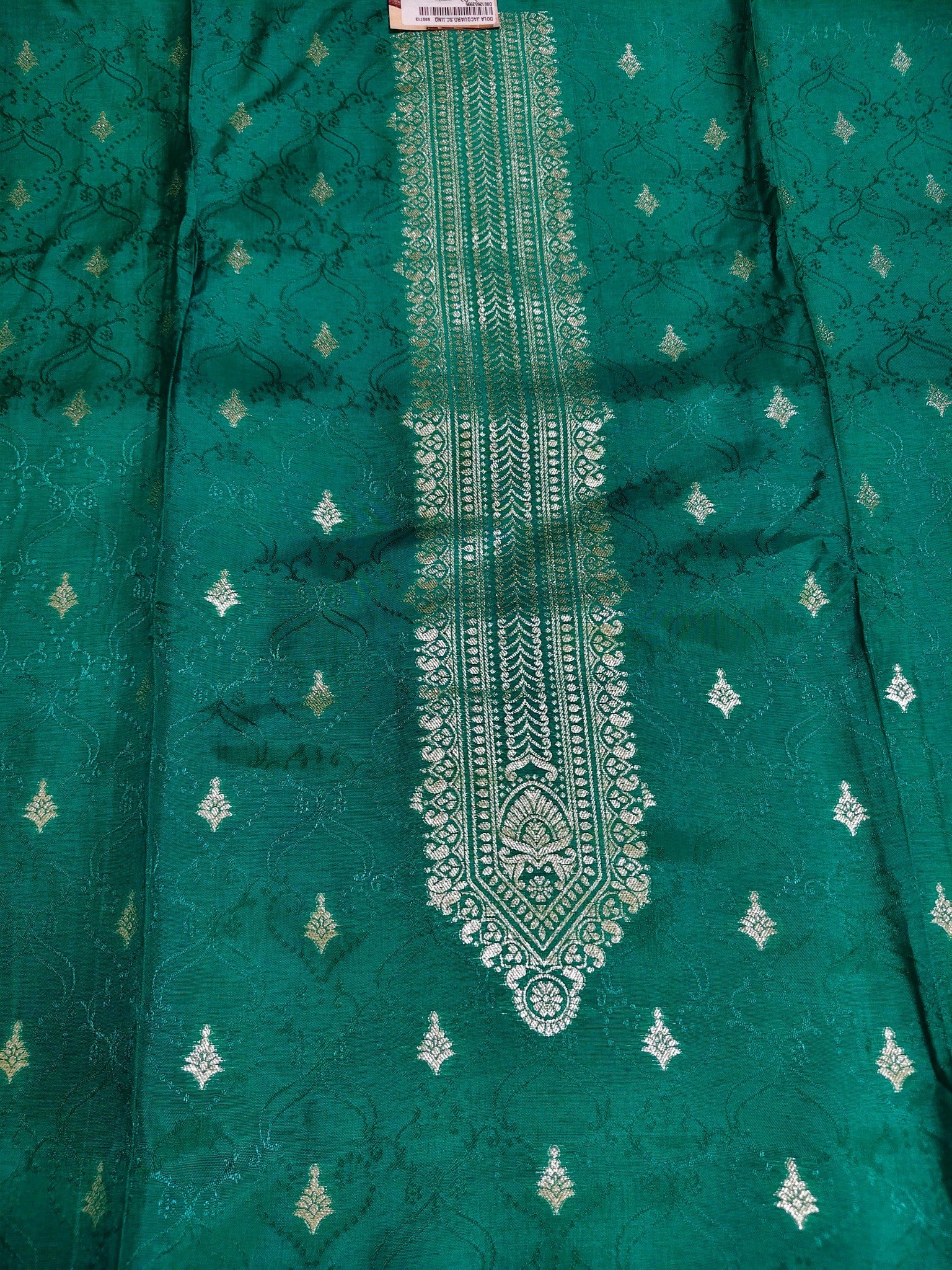 Traditional Teal Suit with Beautiful Zari & Thread Work