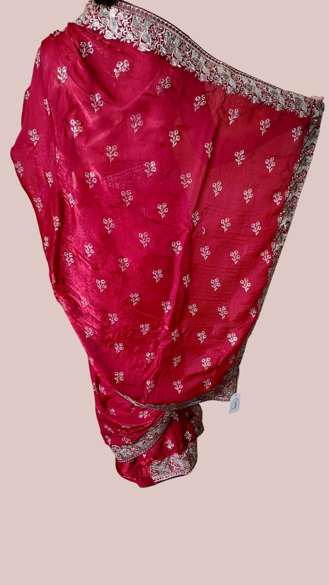 Crimson Regal Exquisite Heritage Saree