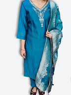 Sapphire Majestic Couture Elegance Suit