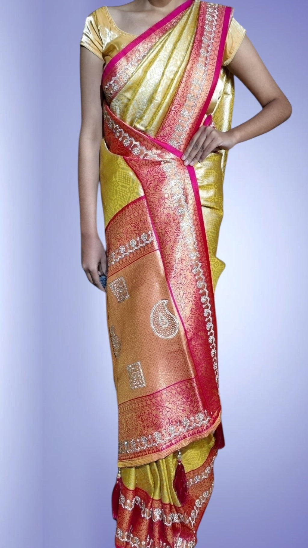 Saffron Regal Heritage Luxe Saree
