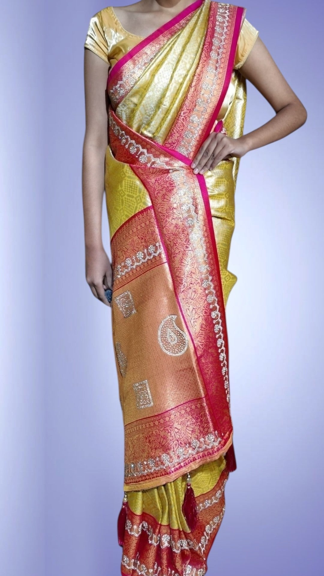 Saffron Regal Heritage Luxe Saree