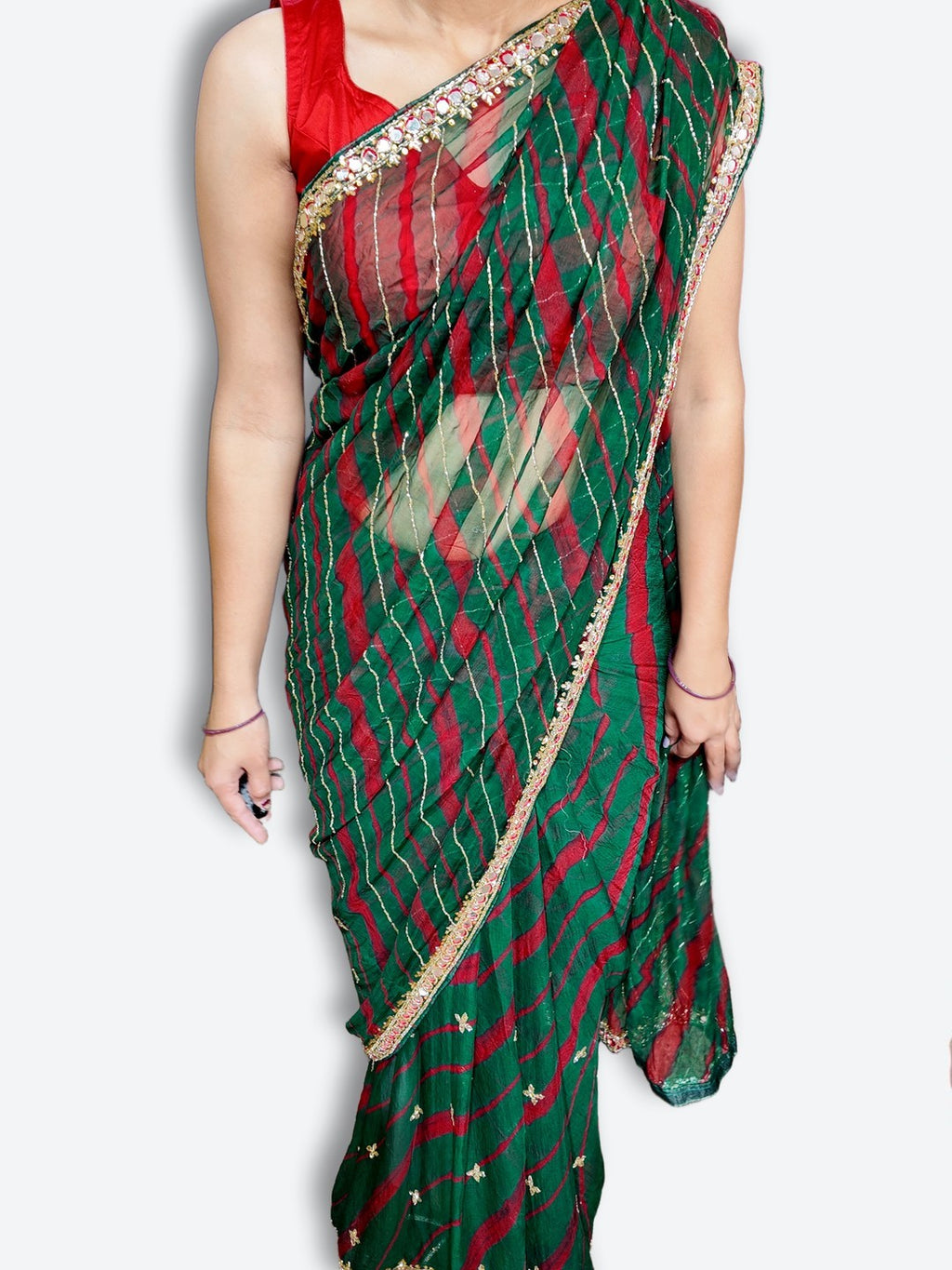 Emerald Regal Radiant Couture Saree