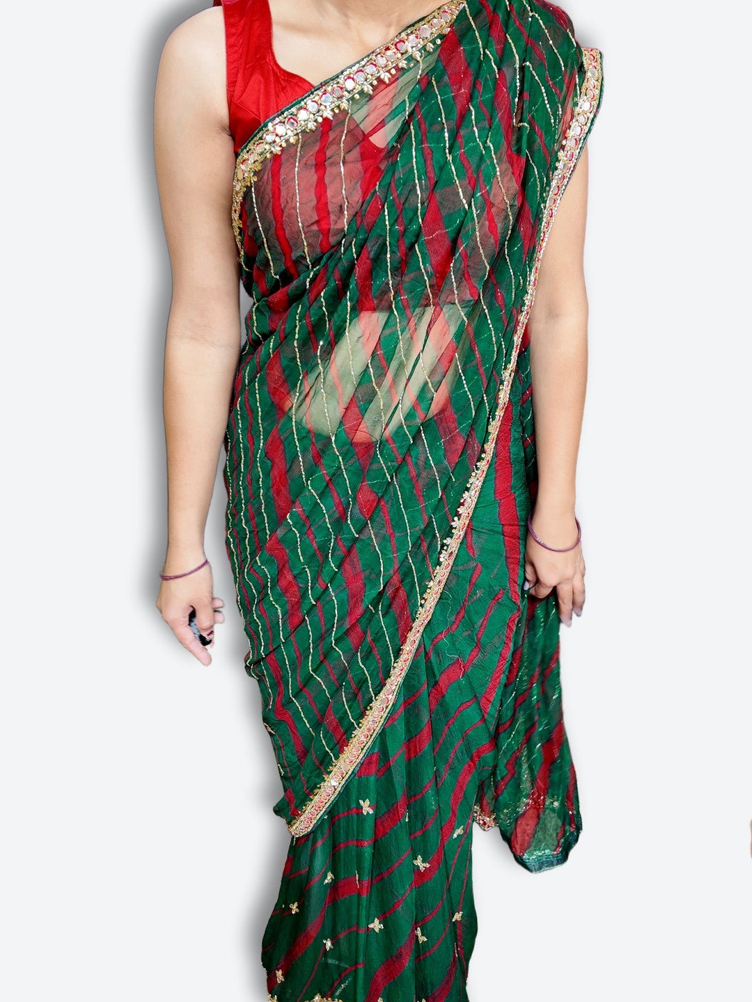 Emerald Regal Radiant Couture Saree